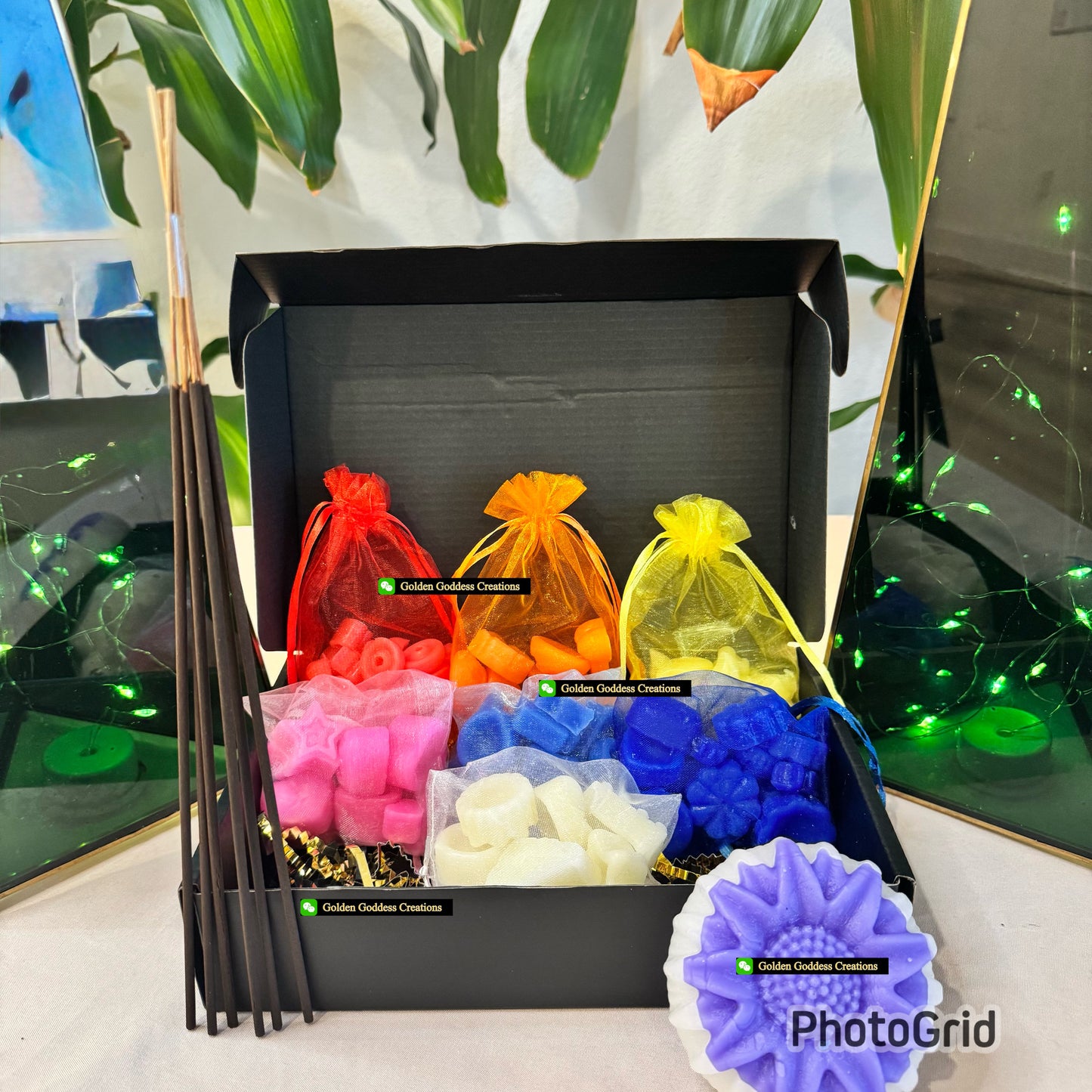 Chakra Harmony Set – Wax Melts & Incense for Balance