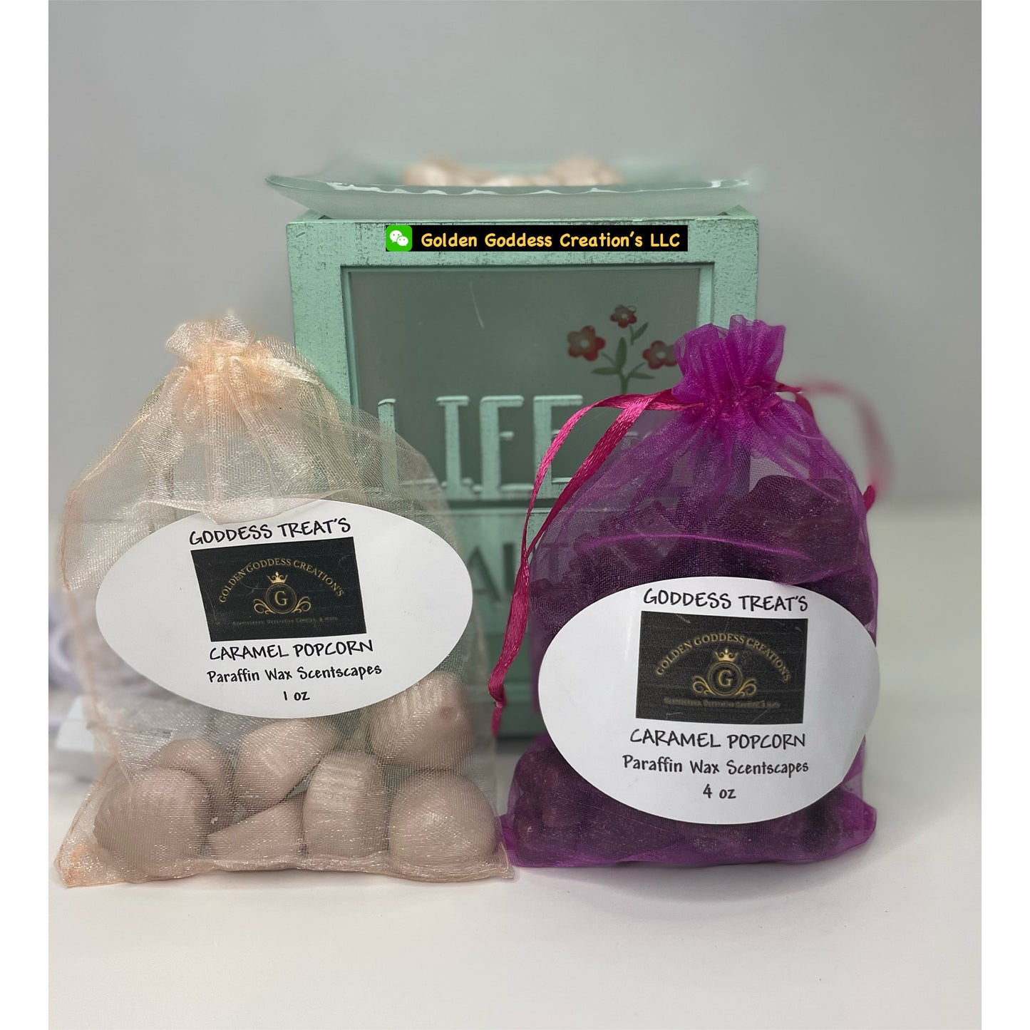 Last Chance! Goddess Treats Scentscape ~ Strong Scented Caramel Popcorn Wax Melts (1 & 4 oz.)