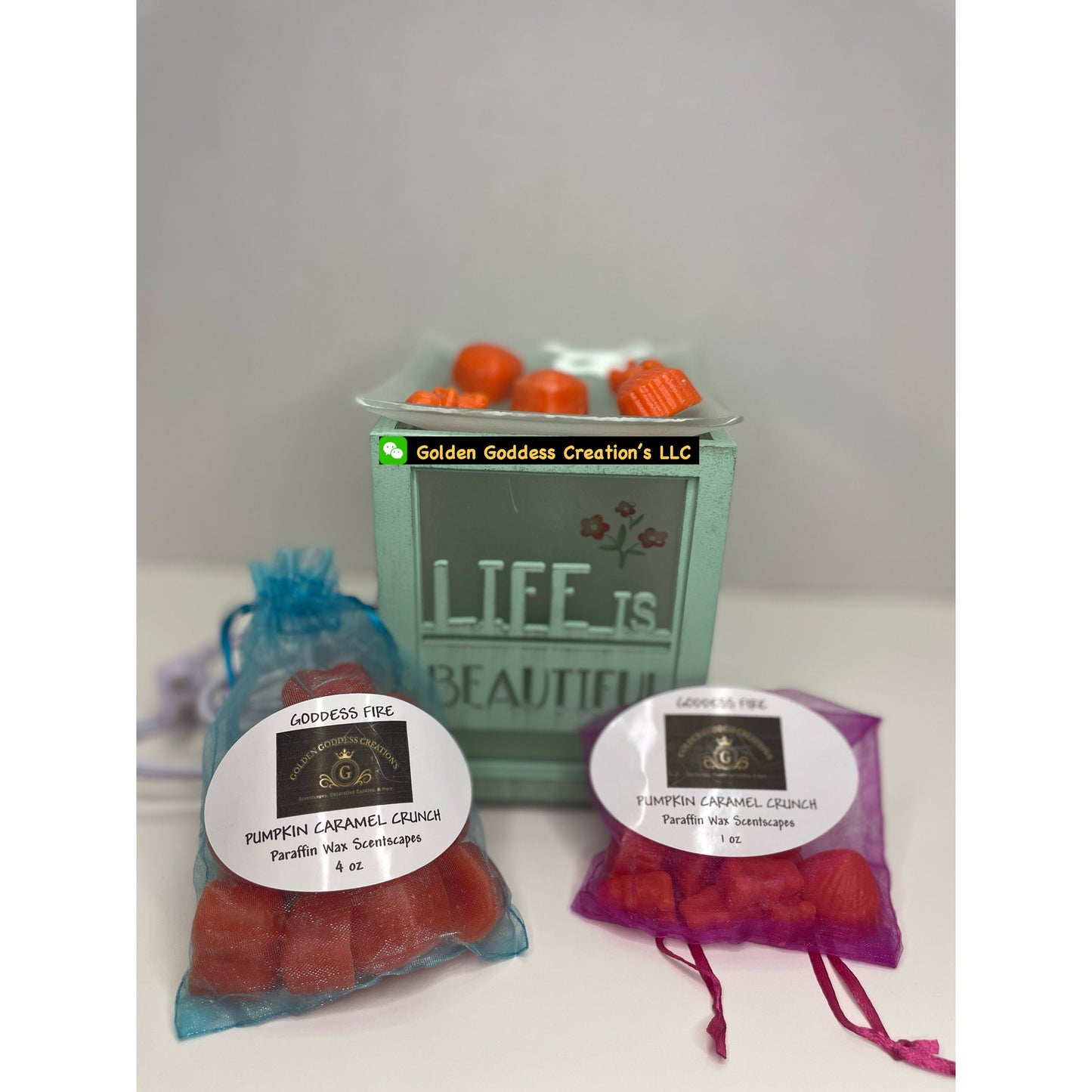 Last Chance! Goddess Fire Scentscape ~ Strong Pumpkin Spice Wax Melts (1 & 4 oz.)