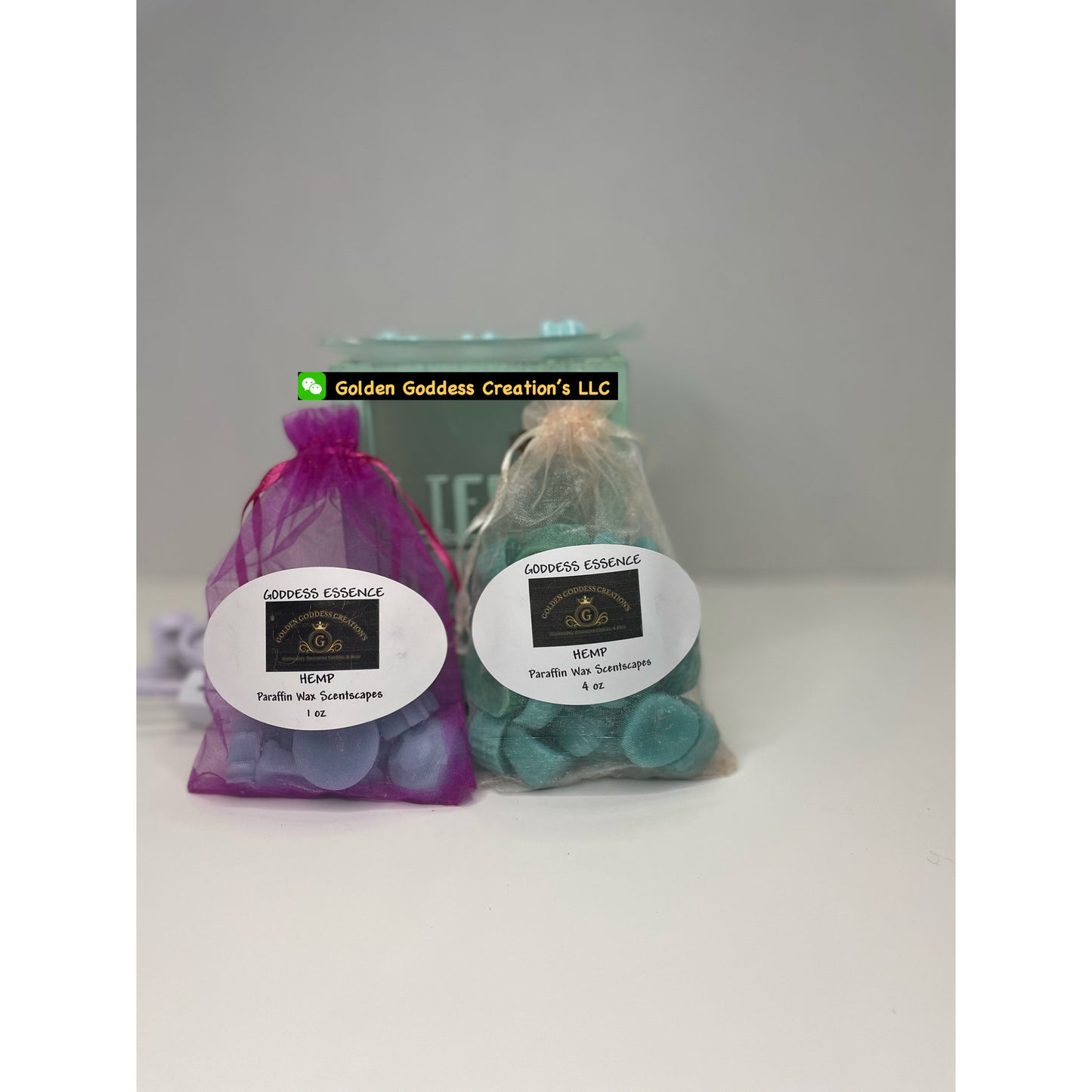 Last Chance! Goddess Essence Scentscape ~ Strong Scented Hemp Wax Melts (1 & 4 oz.)