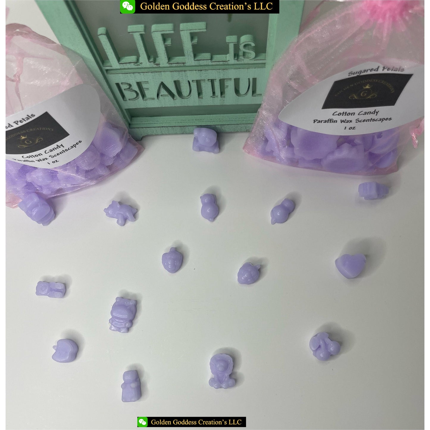 Strong Scented Sugared Petals Scentscape ~ Cotton Candy Wax Melts (1 & 4 oz.)