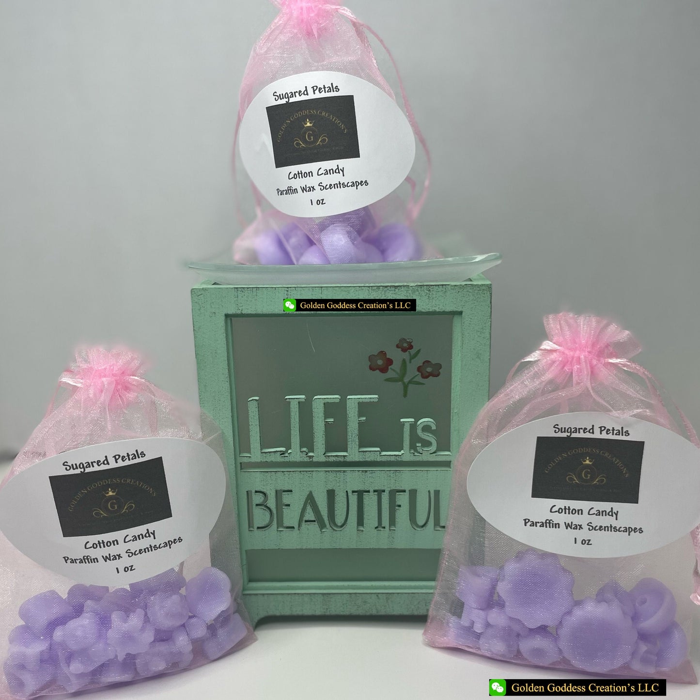 Strong Scented Sugared Petals Scentscape ~ Cotton Candy Wax Melts (1 & 4 oz.)