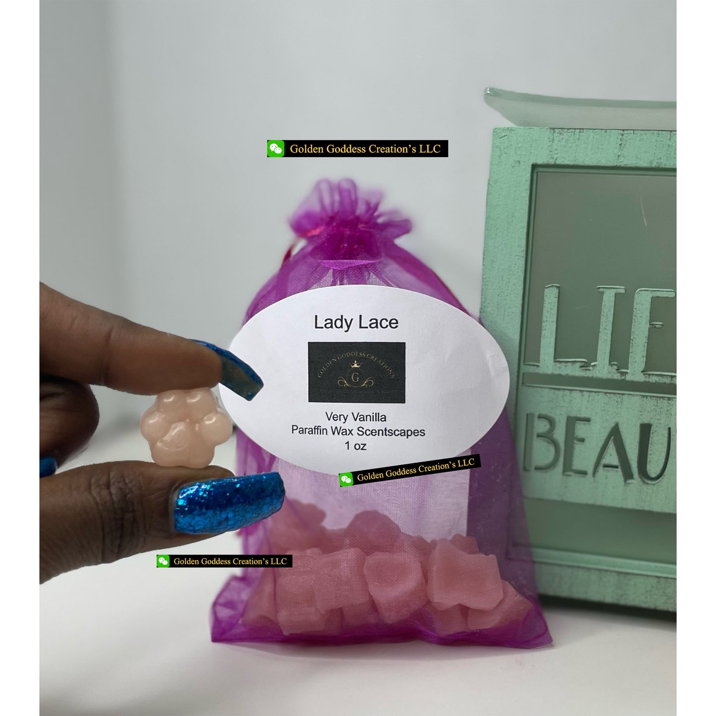 Strong Scented Lady Lace ~ Very Vanilla Wax Melts (1 & 4 oz.)