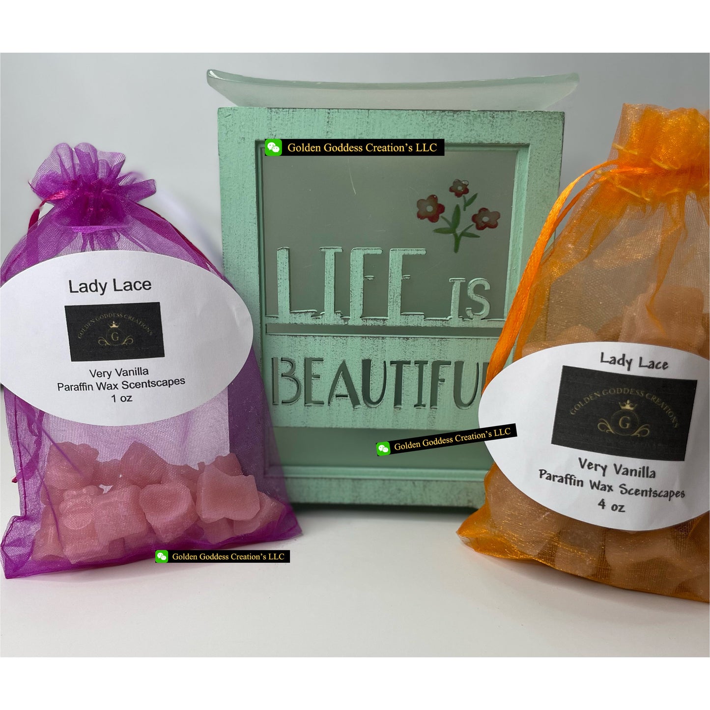 Strong Scented Lady Lace ~ Very Vanilla Wax Melts (1 & 4 oz.)