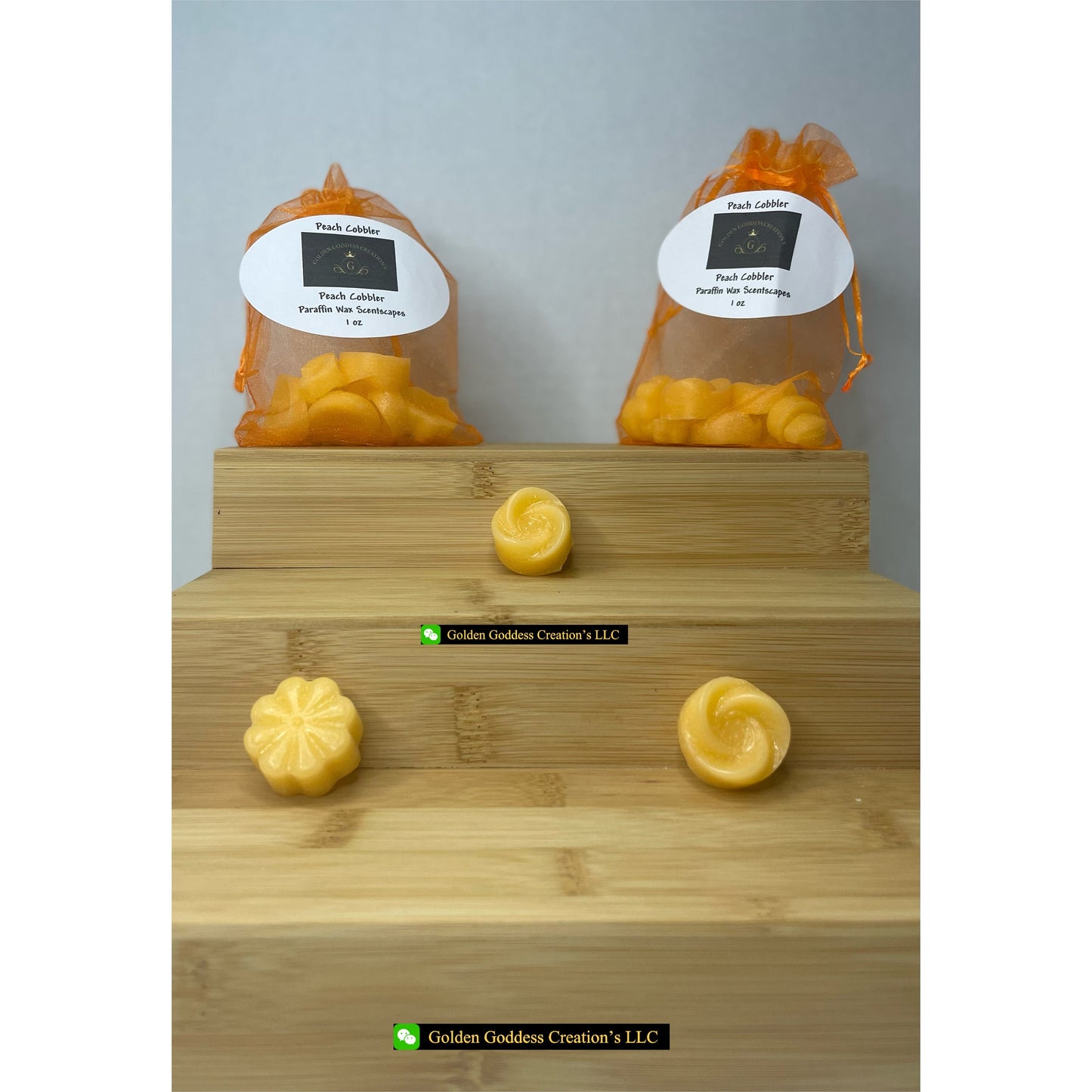 Last Chance! Strong Scented Peach Twist Scentscape Wax Melts (1 & 4 oz.)