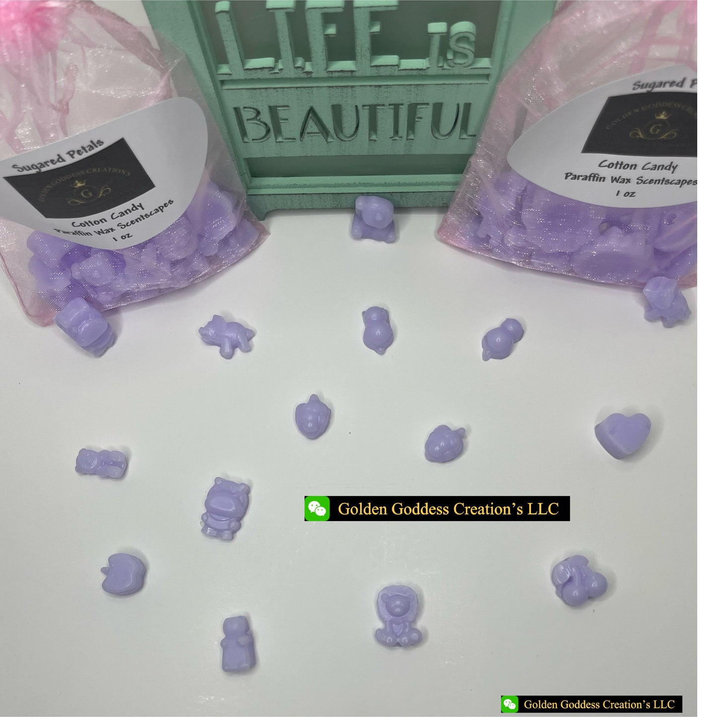 Strong Scented Sugared Petals Scentscape ~ Cotton Candy Wax Melts (1 & 4 oz.)