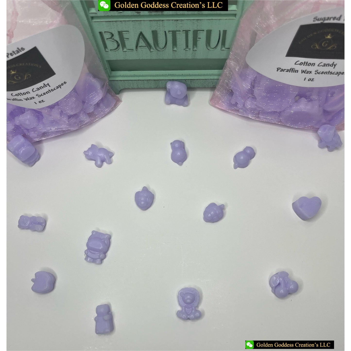 Strong Scented Sugared Petals Scentscape ~ Cotton Candy Wax Melts (1 & 4 oz.)