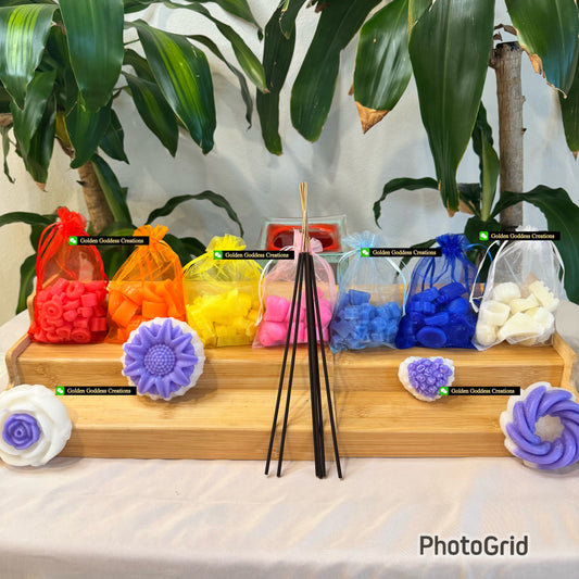 Chakra Harmony Set – Wax Melts & Incense for Balance