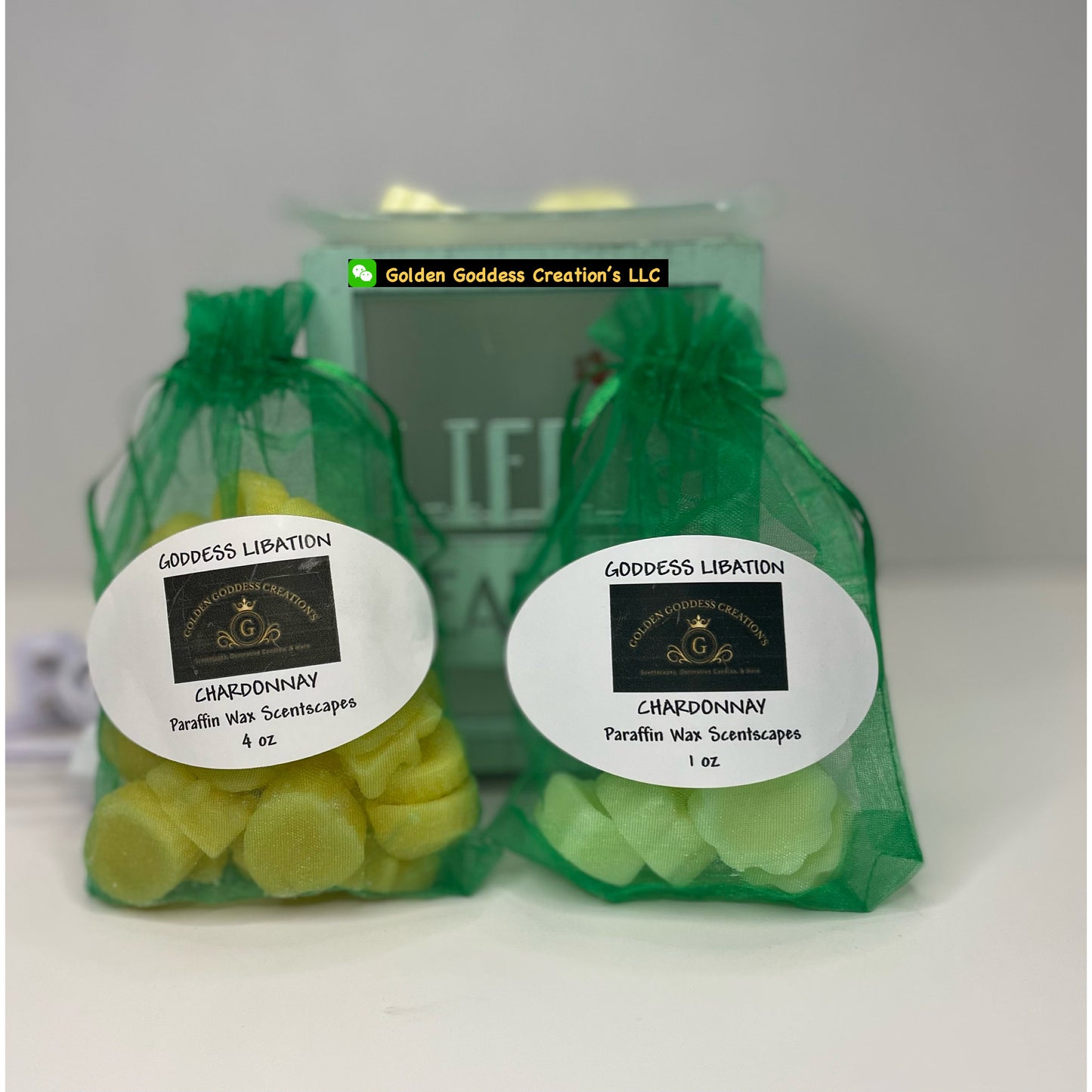 Bold and Boozy Goddess Libation Chardonnay Wax Melts – 1 & 4 oz.