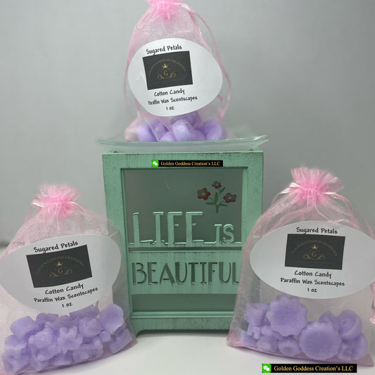 Strong Scented Sugared Petals Scentscape ~ Cotton Candy Wax Melts (1 & 4 oz.)