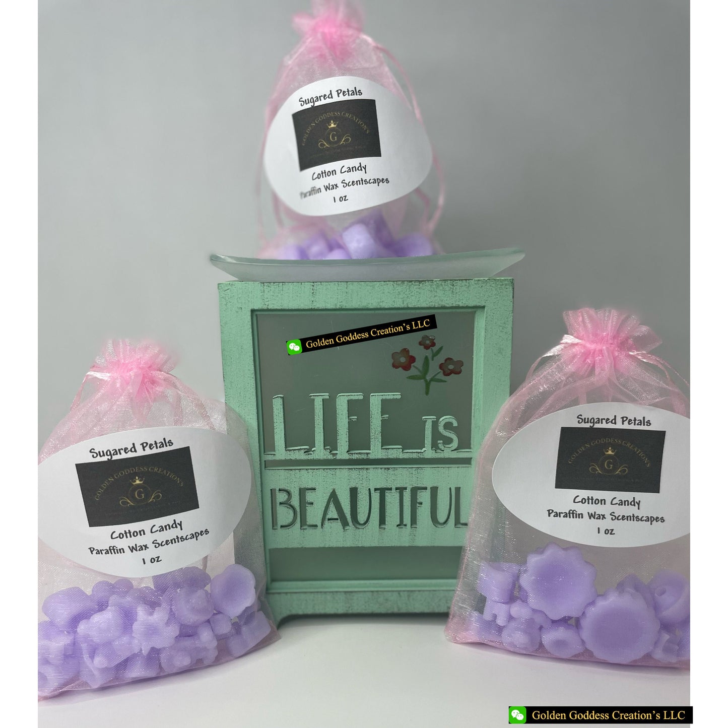 Strong Scented Sugared Petals Scentscape ~ Cotton Candy Wax Melts (1 & 4 oz.)