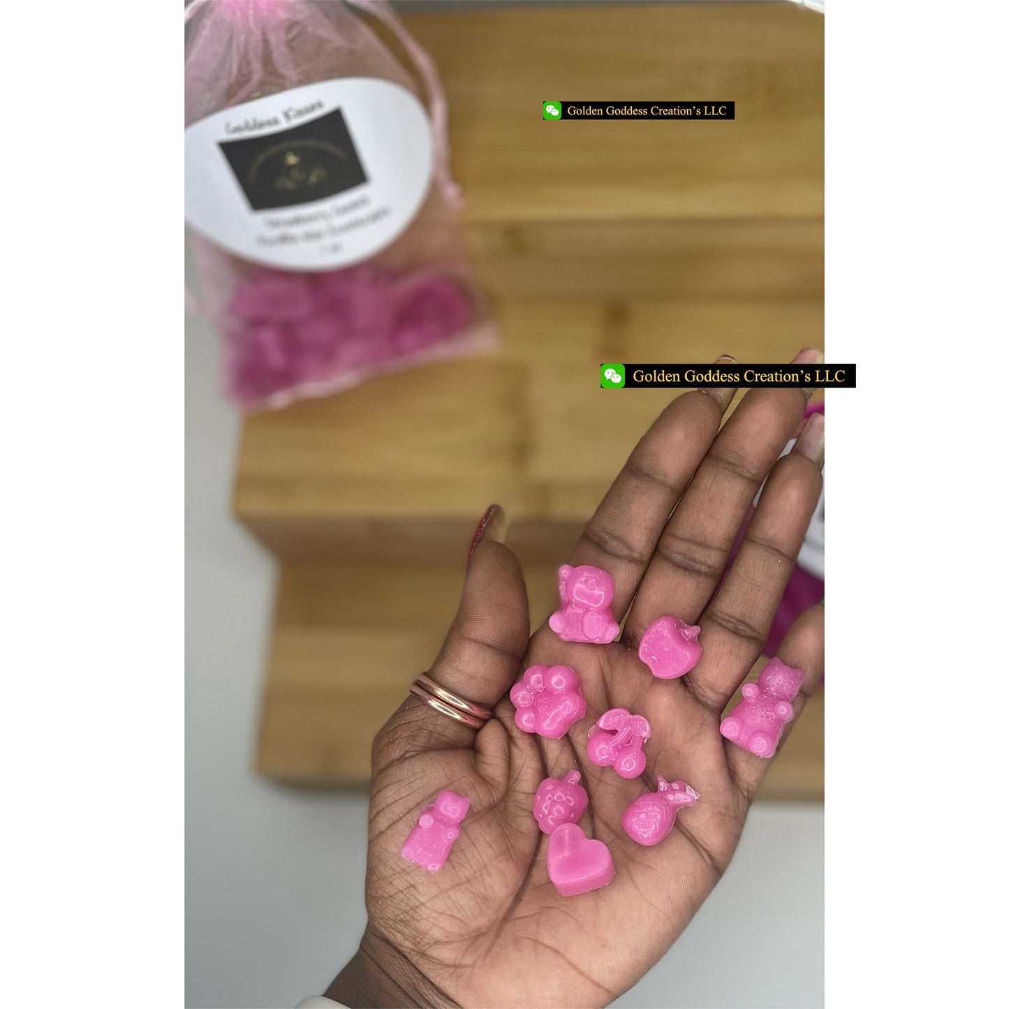 Irresistible Goddess Kisses Strong Strawberry Guava Wax Melts (1 & 4 oz.)