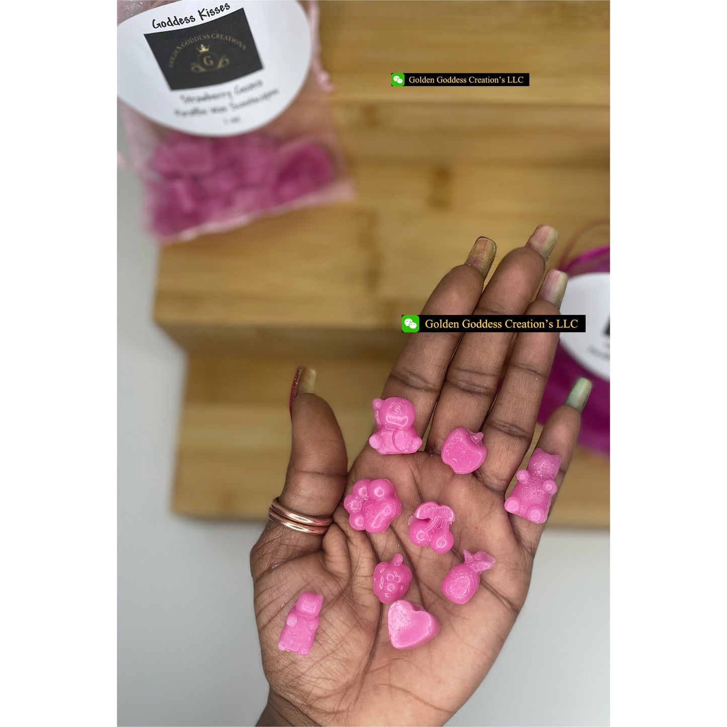 Irresistible Goddess Kisses Strong Strawberry Guava Wax Melts (1 & 4 oz.)